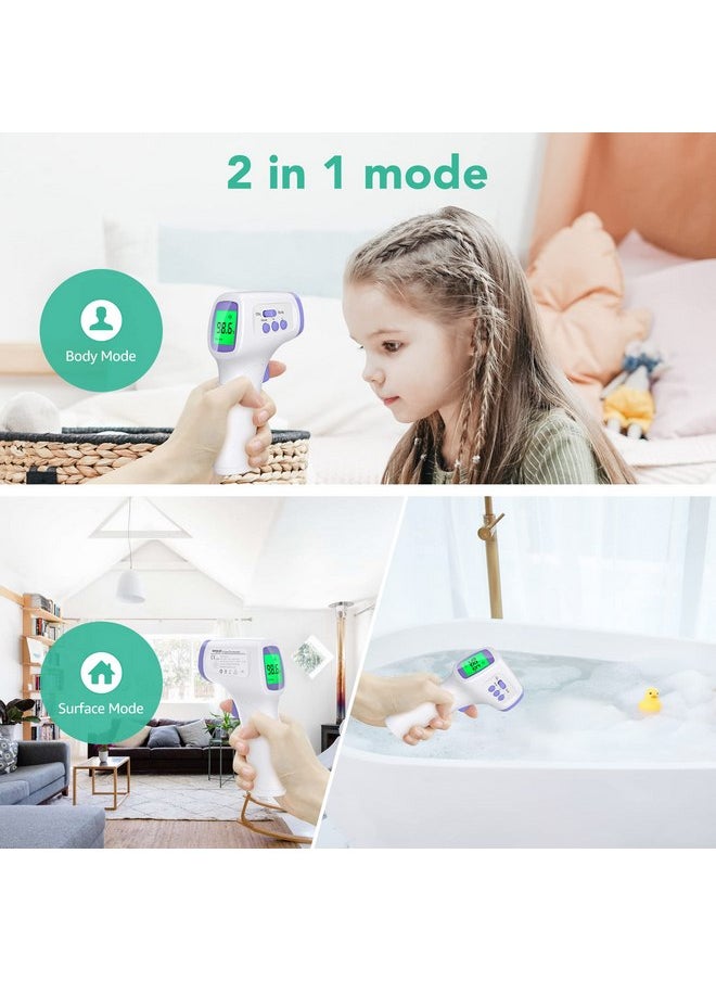 ماجوجا ميزان حرارة للبالغين والأطفال، ميزان حرارة الجبهة للأطفال، ميزان حرارة رقمي بدون لمس، ميزان حرارة الجبهة بالأشعة تحت الحمراء مع شاشة LCD 3 في 1، إنذار الحمى ووظيفة الذاكرة  - Image 3