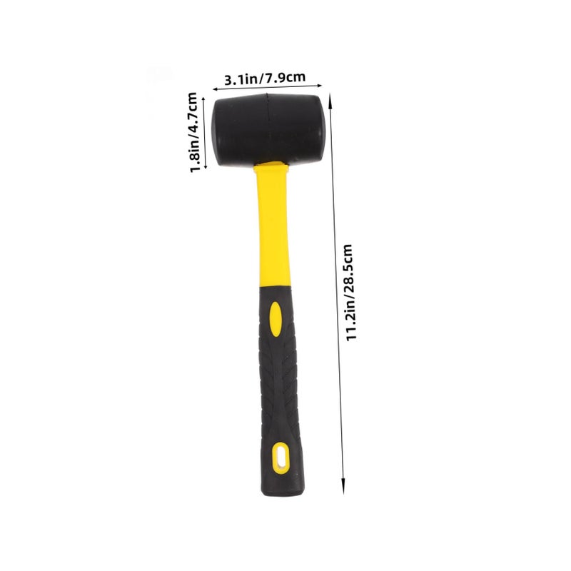Mini Rubber Mallet Hammer Non Slip Handle Soft Head For Tent Stakes Camping DIY Woodworking - Image 3
