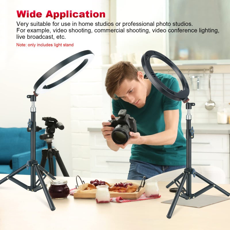 LINCO Lincostore Photography Back Light Stands with 75cm Max Height for Relfectors, Softboxes, Lights, Umbrellas, Backgrounds - Image 5