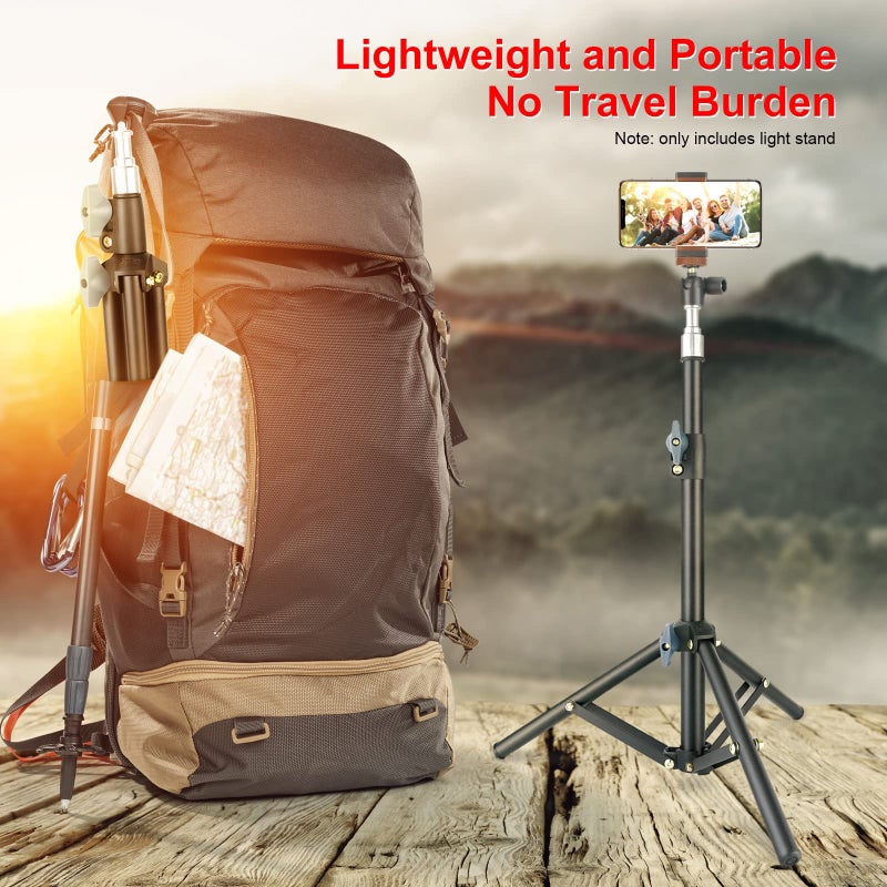 LINCO Lincostore Photography Back Light Stands with 75cm Max Height for Relfectors, Softboxes, Lights, Umbrellas, Backgrounds - Image 2
