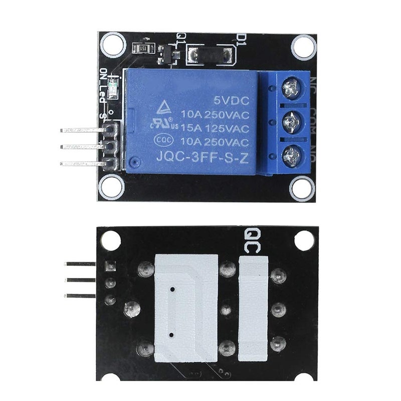 KeeYees 5pcs 1 Channel 5V Relay Module Board Shield KY-019 LED Indicator for Arduino + 3pcs 20CM 10Pin Female Male Jumper Wires - Image 5