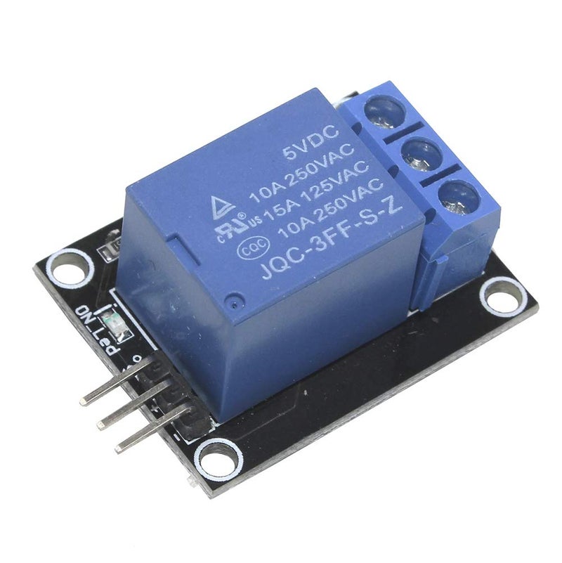 KeeYees 5pcs 1 Channel 5V Relay Module Board Shield KY-019 LED Indicator for Arduino + 3pcs 20CM 10Pin Female Male Jumper Wires - Image 2