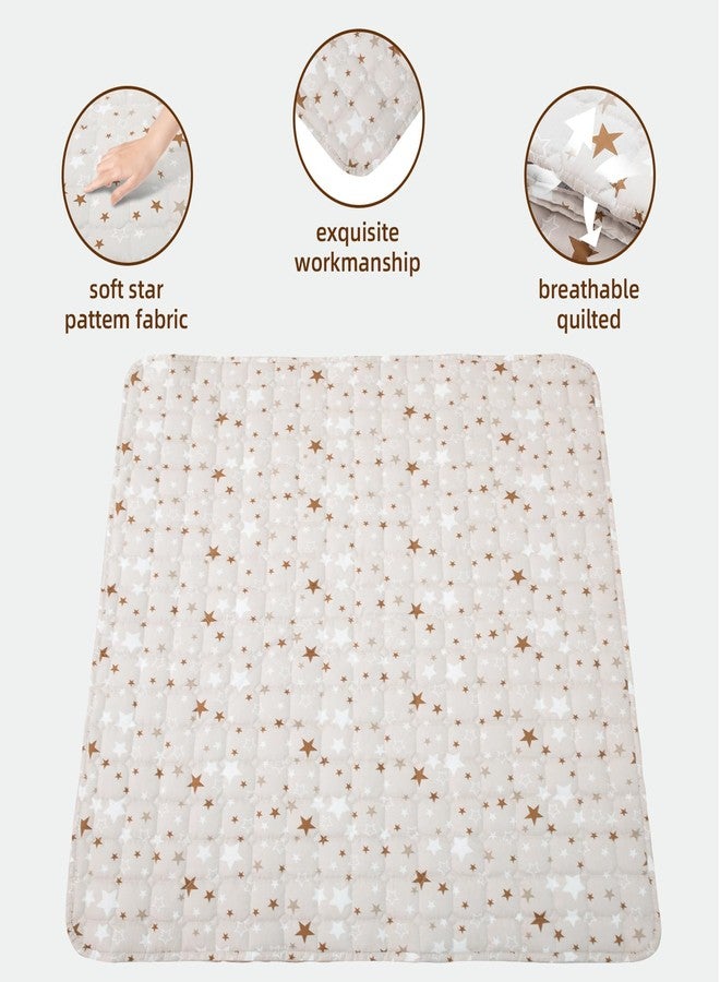 TreeBud Baby Play Mat, Non-Slip Baby Activity Padded Rug, Teepee Play Mat for Kids Toddlers (Gary - Star, 47.3"x47.3" - Square) - Image 2