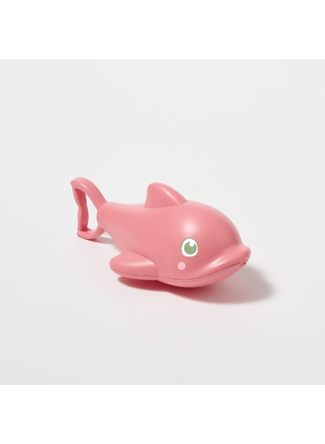 Sunnylife لعبة رش الماء على شكل دلفين – لعبة مائية ممتعة للأطفال – لعبة نقع ناعمة للمسبح وحوض الاستحمام – تصميم دلفين لطيف لألعاب الماء الصيفية – سهلة الاستخدام وإعادة التعبئة - Image 1