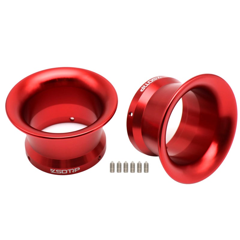 2PCS Air Filter Wind Cup Universal Motorcycle High Performance Replacement 55MM Air Filter for PWK PE Carburetor Pit Bike HONDA YAMAHA SUZUKI KAWASAKI KTM ATV SSR TTR Dirt Bike Mini Bike Red 55MM