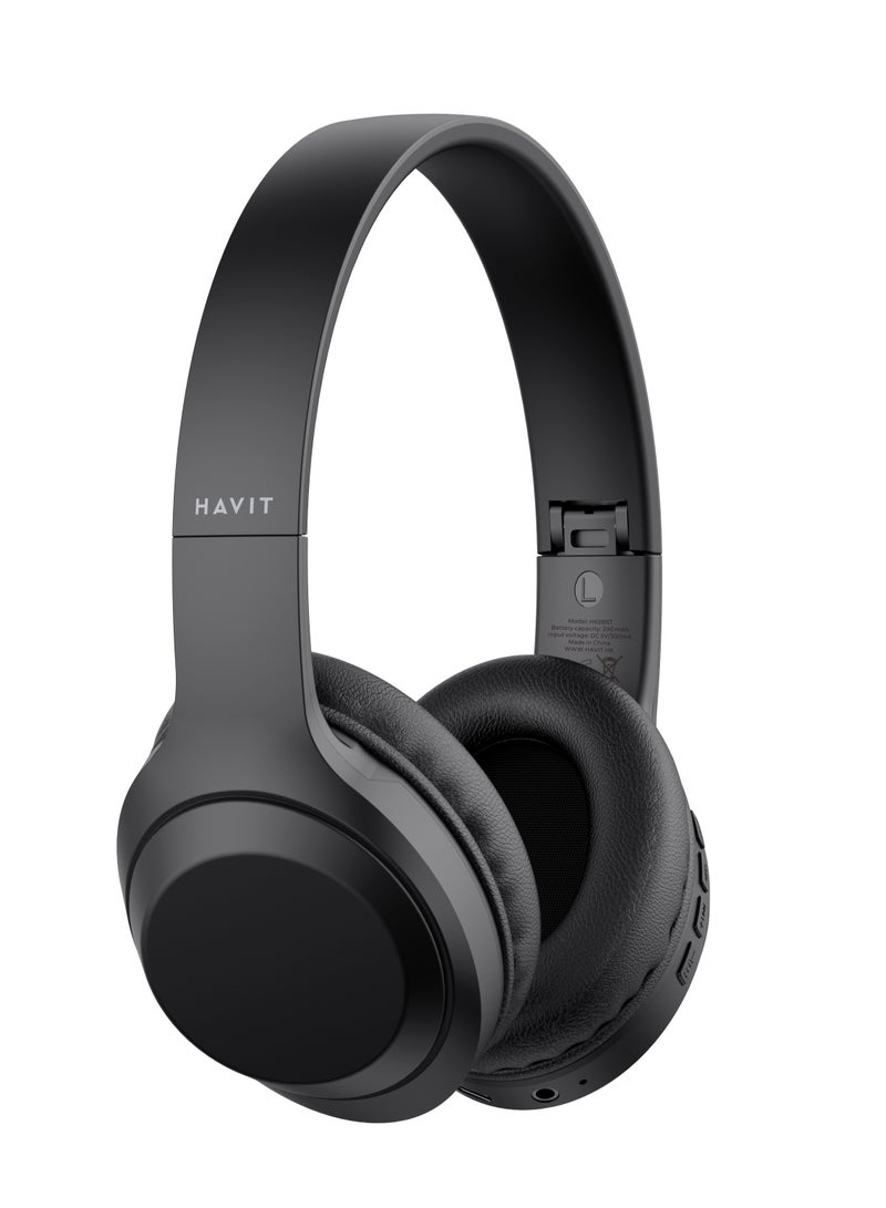 havit HAVIT Portable Earmuffs Bluetooth Headset, Noise Cancelling wireless Earplugs, Foldable 10h Playback Time, Soft Comfortable, Suitable for Games, Music, Videos  - Image 1