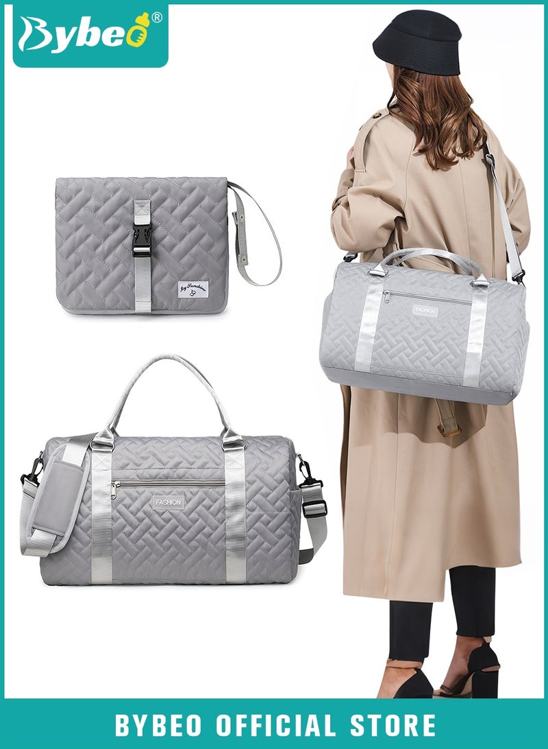 Bybeo Baby Diaper Bag Tote, Multifunctional Mommy Bag, Maternity Baby Changing Bags with Small Bag, Large Capacity Fitness Bag, Stylish Travel Bag, Mom Hospital Bag - Image 1