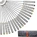 TecUnite 18 Pieces Stainless Steel Fondue Forks with Heat Resistant Handle for Cheese Chocolate Fondue Roast - Image 2