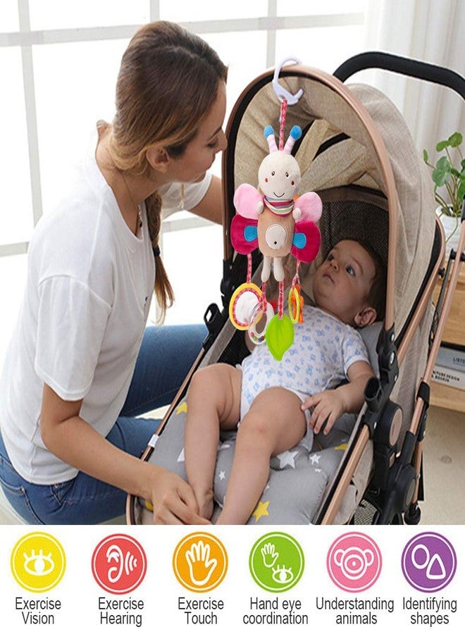 Sealive 4 Piece Baby Stroller Sensory Musical Toys, Soft Rattles Hanging Plush Activity Crib Car Seat Toys for Babies Boy Girl - Image 5