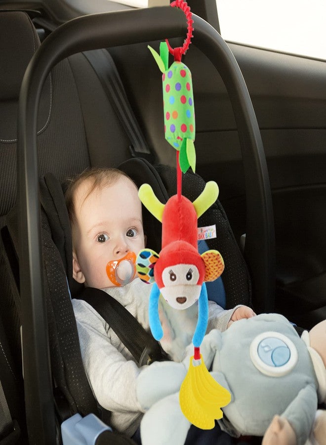 Sealive 4 Piece Baby Stroller Sensory Musical Toys, Soft Rattles Hanging Plush Activity Crib Car Seat Toys for Babies Boy Girl - Image 4
