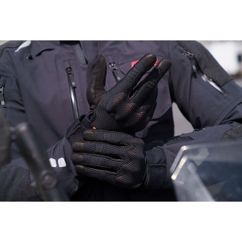 MSRâ„¢ ADV Air Motorcycle Dual Sport Dirt Bike Warm Weather Vented Gloves w/D3O (X-Large, Gray) - Image 4