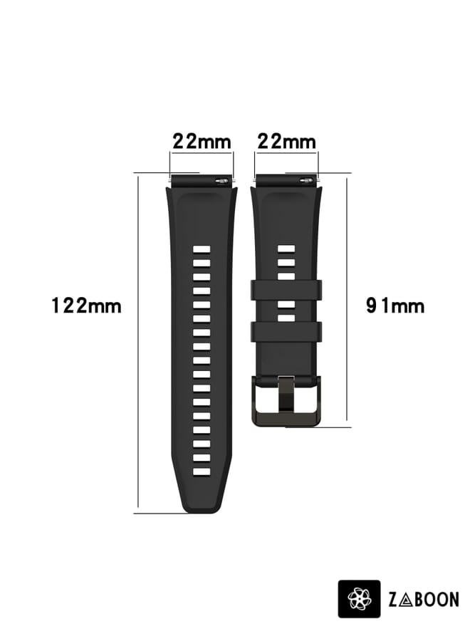 Zaboon Honor Watch GS3 22mm Vertical Silicone Watch band - Image 4