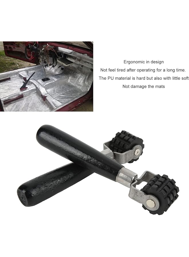 كينسو بكرة عزل الصوت، زوج واحد من بكرات عزل صوت السيارة ذات العجلات السوداء المريحة لعزل الحرارة وورق الجدران - Image 2