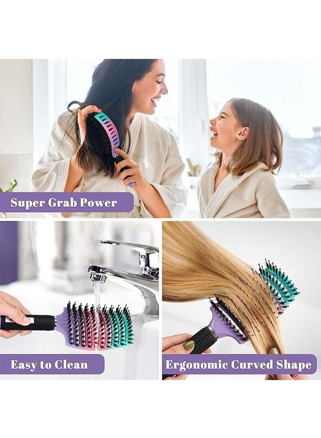 general Detangling Brush,1 Pack,Detangler Hair brush for Adult and Kids Wet or Dry Hair,Boar Bristle Hair Brush Getting Knots Out without Pain Adds Shine and Makes Hair Smooth - Image 5
