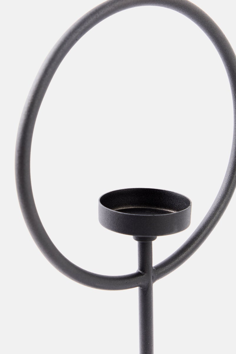 Evila Originals Metal Decorative Candle Holder, Black - Image 3