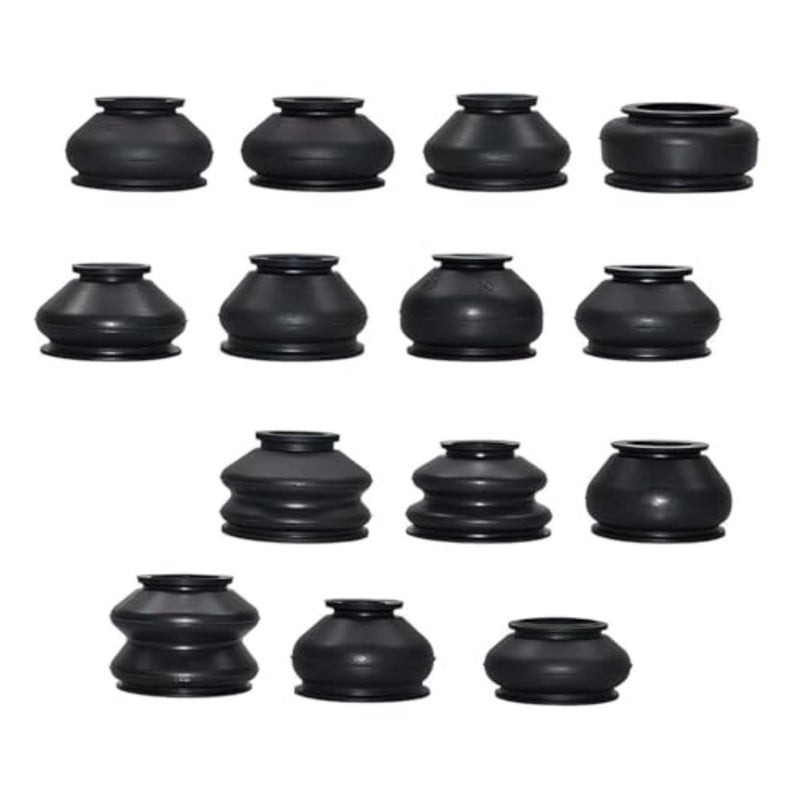 14PCS Tie Rod Boots, Rubber Tie Rod End Boot, Ball Joint Head Dust Protection, Car Dust Cap Tie Rod End Kit, Universal Ball Joint Boot Replacement for Most Vehicles - Image 1