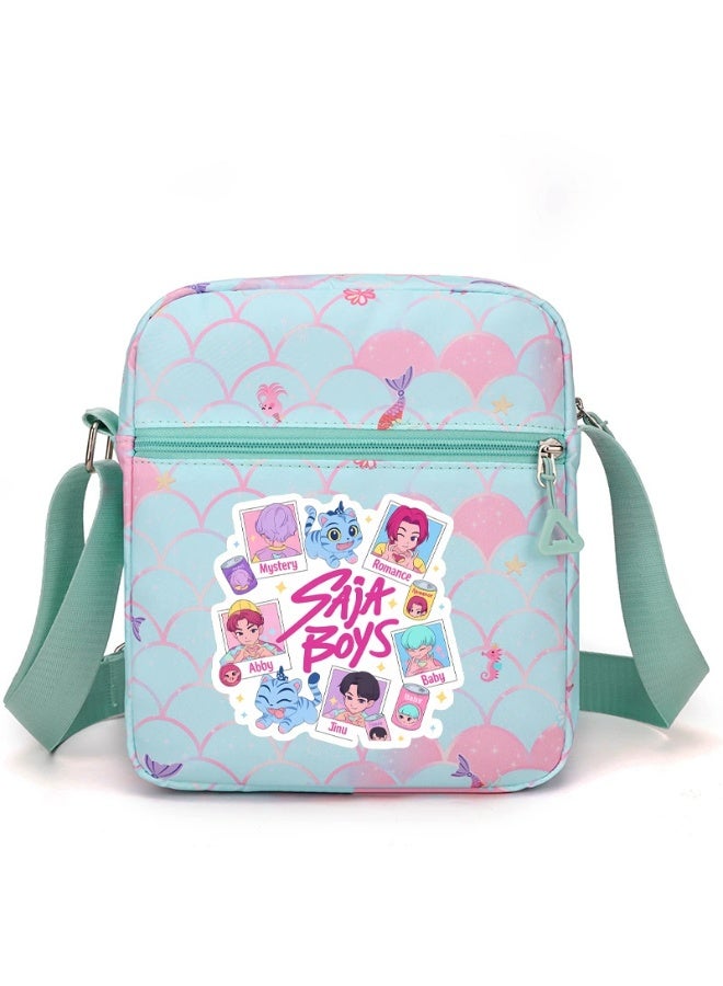 general K-pop Demon Girl Group Print Shoulder Bag for Women Crossbody Bag Schoolbag for Students Campus Bag