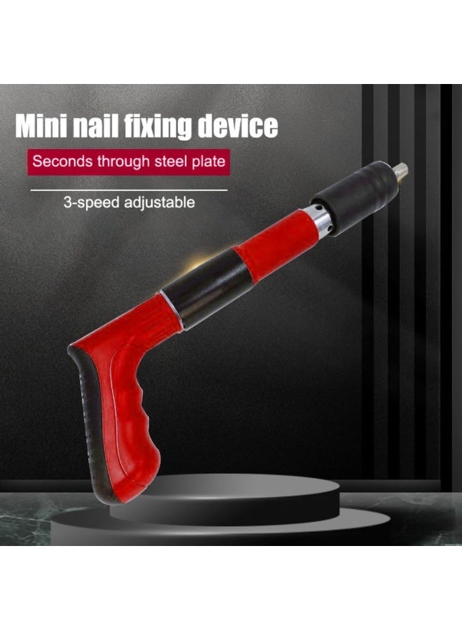 Portable metal nail gun for home use – Multi-functional manual nail gun for driving nails into walls, concrete, and bricks with 10 free nails for easy installation - Image 2