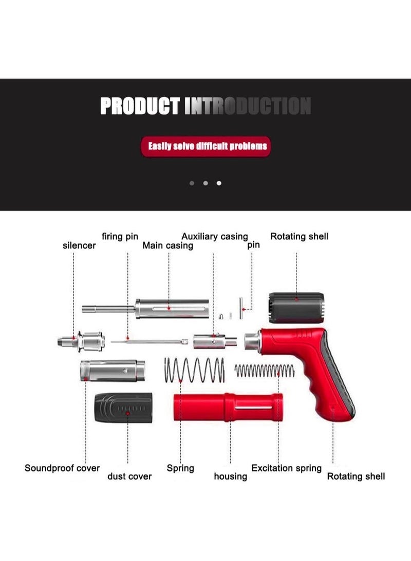 Portable metal nail gun for home use – Multi-functional manual nail gun for driving nails into walls, concrete, and bricks with 10 free nails for easy installation - Image 5
