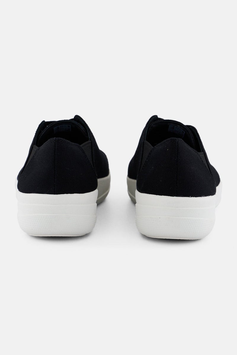 FitFlop Women Sporty Lace Up Sneaker Shoes, Black  - Image 2