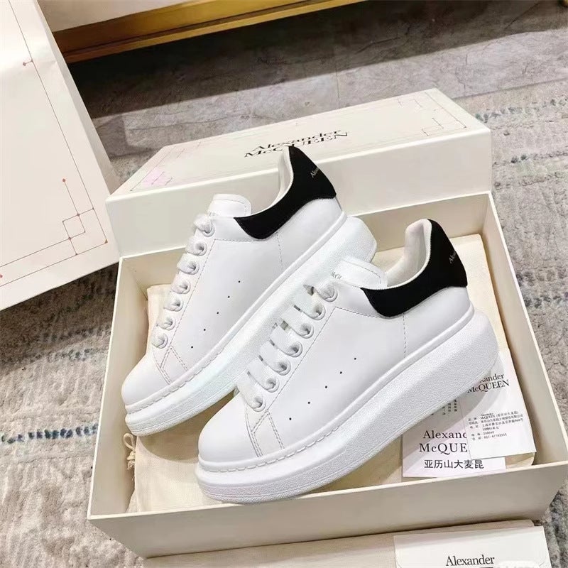 Mcqueen White Shoes Women'S Shoes Men'S Shoes Inner Height Platform Shoes Casual All-Match Sneaker - Image 2