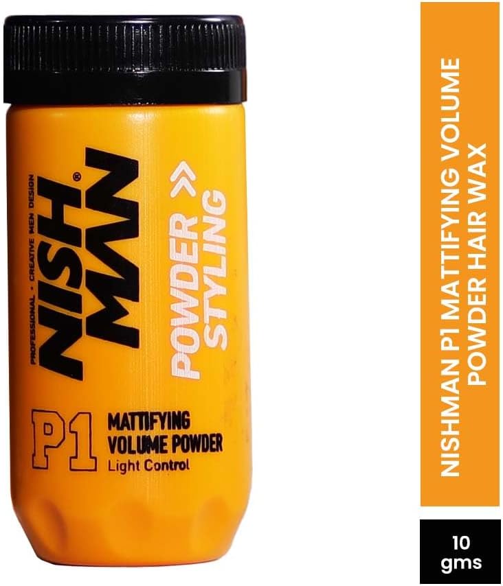NISHMAN Mattifying Hair Volumizing Powder Wax, Matte Finish, 24 Hrs Strong Hold For Men, Hair Styling Powder Wax, 10g, Pack of 1 - Image 2