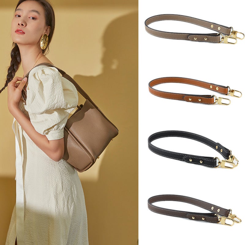 Short Armpit Bag With Pebbled Cowhide Pattern Vegetable Basket Bag Shoulder Strap Shoulder Bag Strap Women'S Bag Shoulder Strap Accessories - Image 2