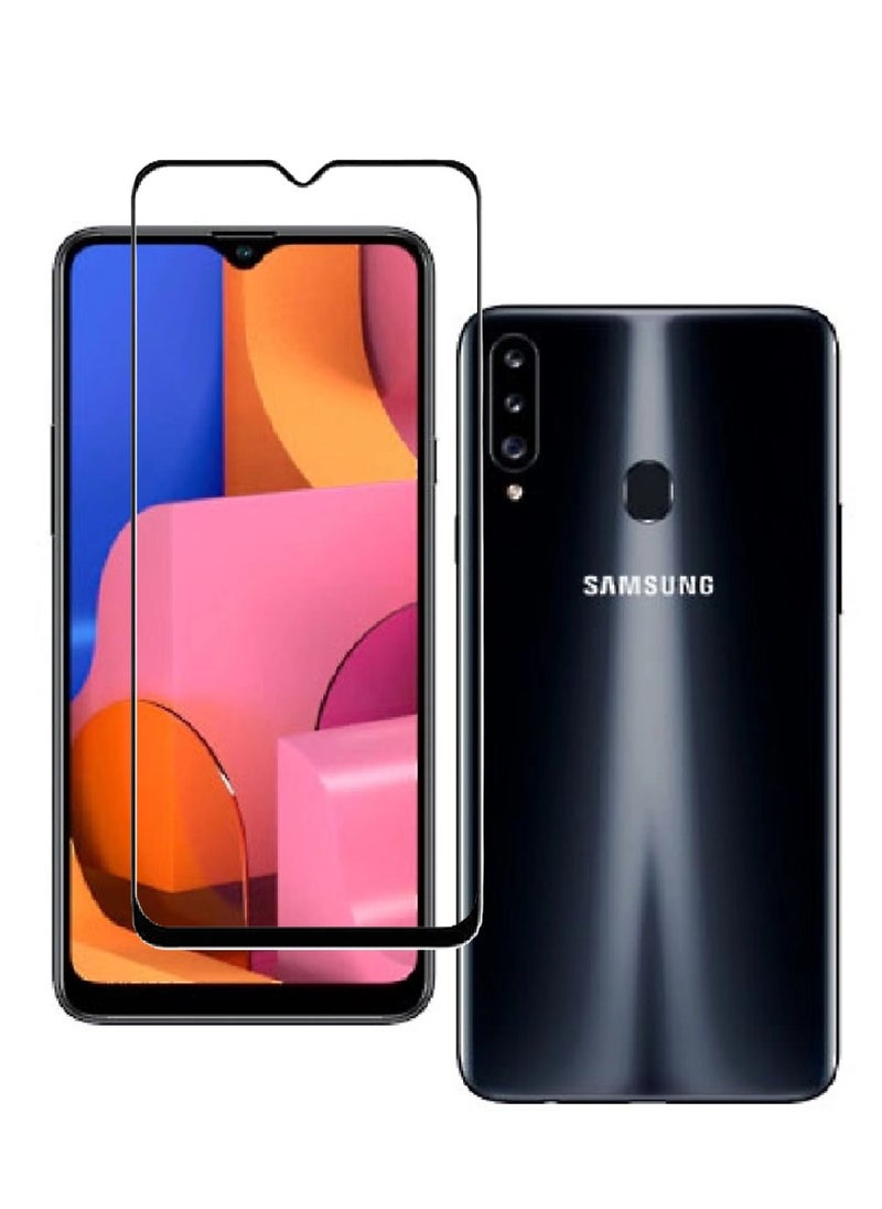 AINA Tempered Glass Screen Protector 5D Designed For Samsung Galaxy A20s Full Glue Edge to Edge Full Screen Coverage And Bubble Free - Image 1