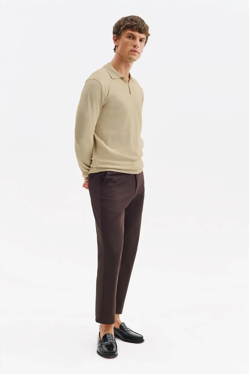 Giesto Coffee Brown GIESTO Men's Suit Pants for Men | Best Price UAE