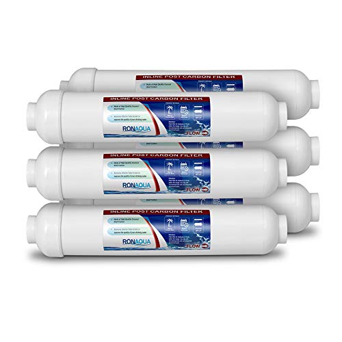 Ronaqua 6 T33 Inline Coconut Grade Activated Carbon Pre/Post Membrane Filters for Taste and Odor Reduction WELL-MATCHED with AICRO, K2533JJ, FT15, IC-100A - Image 1