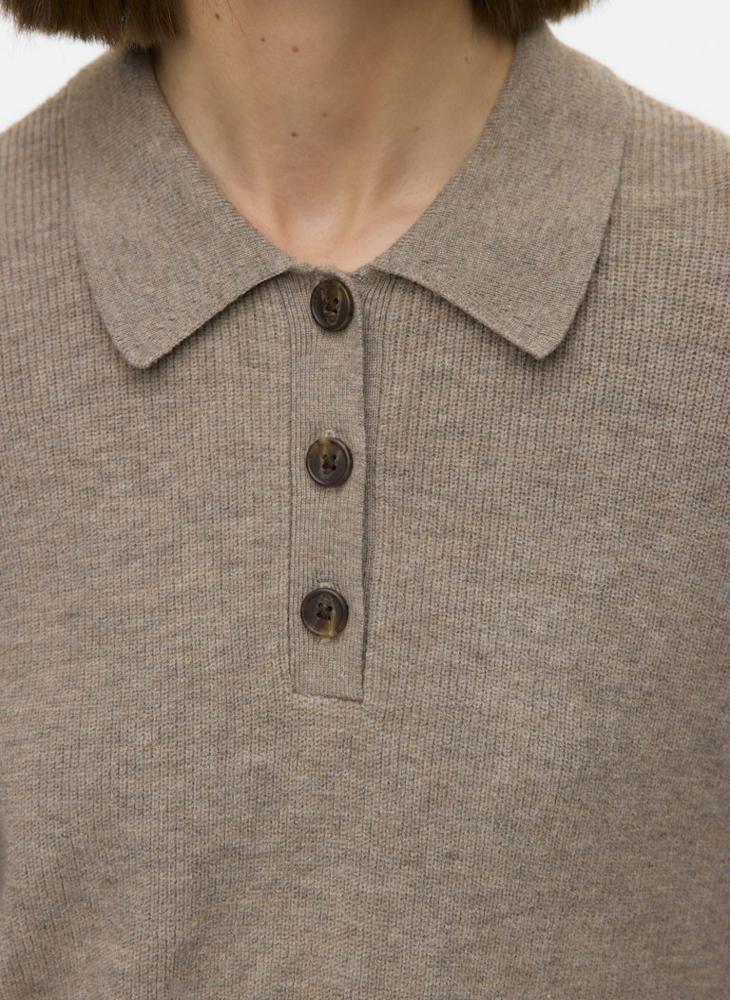 فيرو مودا كنزة بياقة دائرية وأكمام طويلة - Image 3