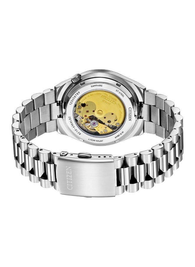 Citizen Tsuyosa NJ0151-88Z Automatic Men's Watch | Orange Sunburst Dial | Stainless Steel Bracelet | Sapphire Crystal | 40mm - Image 4