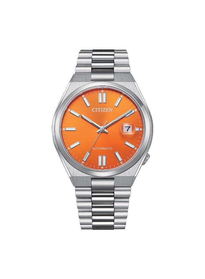 Citizen Tsuyosa NJ0151-88Z Automatic Men's Watch | Orange Sunburst Dial | Stainless Steel Bracelet | Sapphire Crystal | 40mm - Image 1