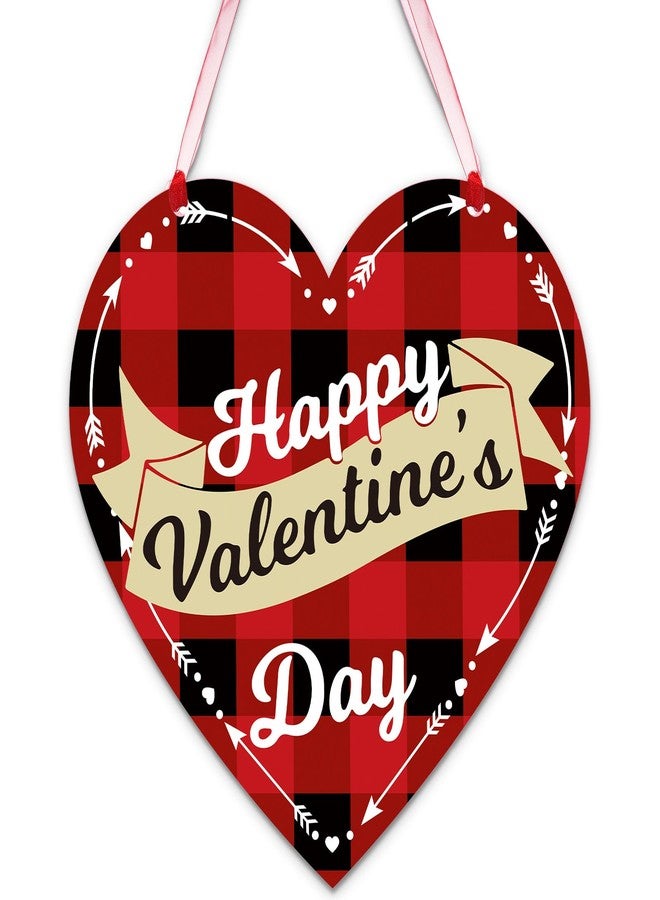 جيتك لوحة خشبية مزدوجة الجوانب على شكل قلب من جيتك، زينة لعيد الحب، لوحة جدارية على شكل قلب، لافتة معلقة على الباب أو الحائط، عيد حب سعيد لحفلات الزفاف والذكرى السنوية، 11.8 × 11.8 بوصة (أحمر وأسود) - Image 1