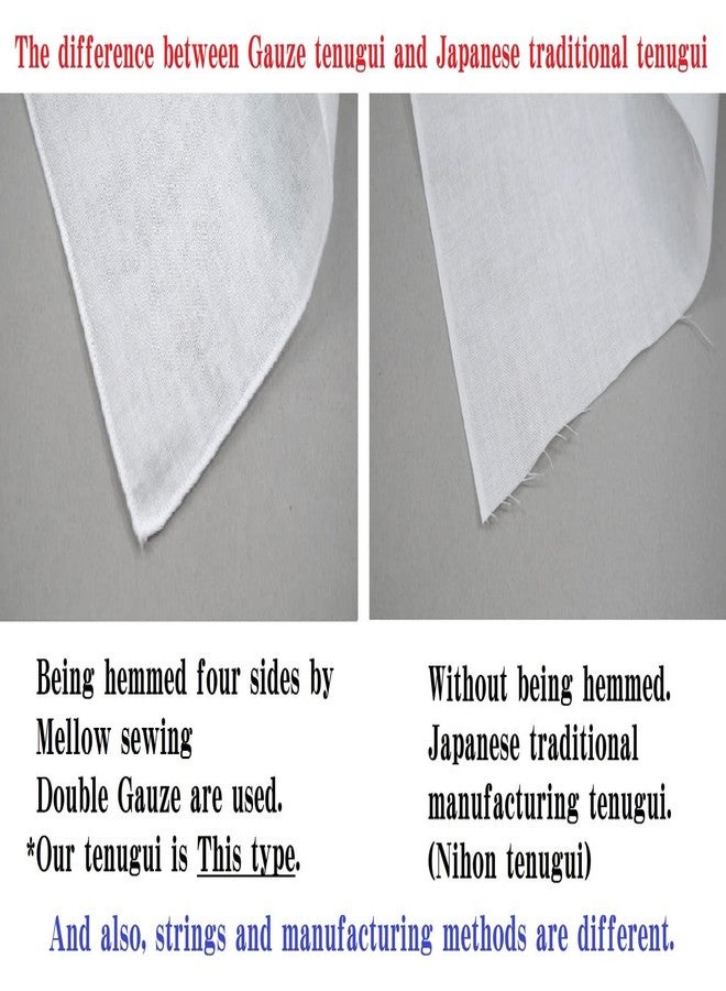 MIKURA Double Gauze Tenugui, Japanese Towel, Seigaiha (Navy) - Image 5