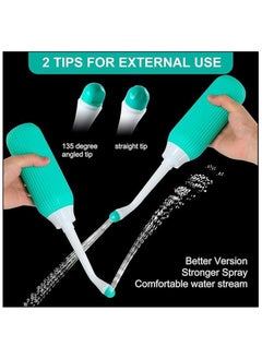Duravel Duravel Water Bottle Multi Purpose ,500ml Portable Shattaf Bidet with Handheld Sprayer and Retractable Nozzle, Outdoor, Camping , and Personal Hygiene (GREEN, 500ML)  - Image 3