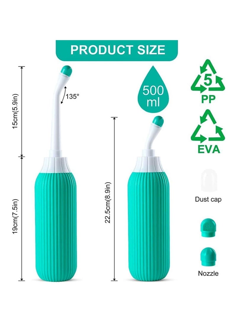 Duravel Multi Purpose ,500ml Portable Shattaf Bidet with Handheld Sprayer and Retractable Nozzle, Outdoor, Camping (GREEN, - Image 4