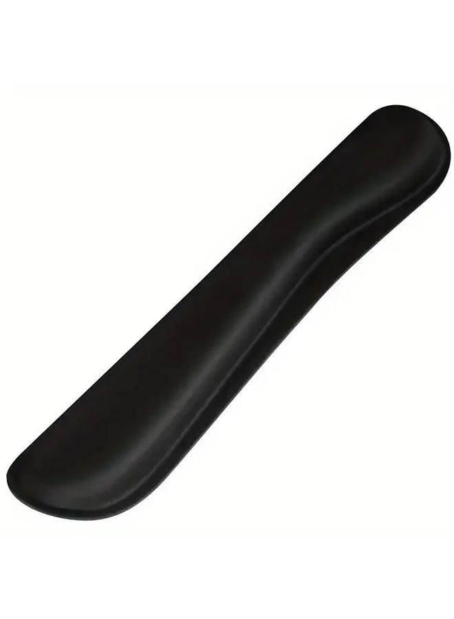 Black Memory Foam Keyboard Wrist Rest Pad 2pcs Set For Pain Relief Typing - Image 1