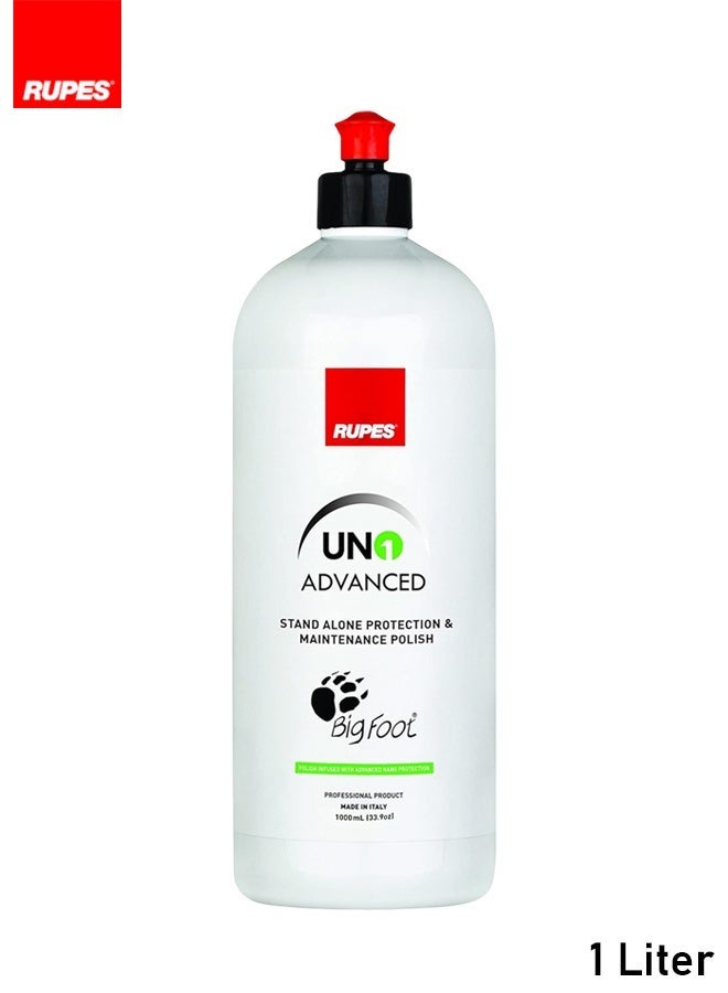 RUPES UNO Advanced Stand Alone Protection & Maintenance Polish 1 Liter BigFoot Professional Car Paint Polish Compound with Long Lasting Gloss Protection - Image 1