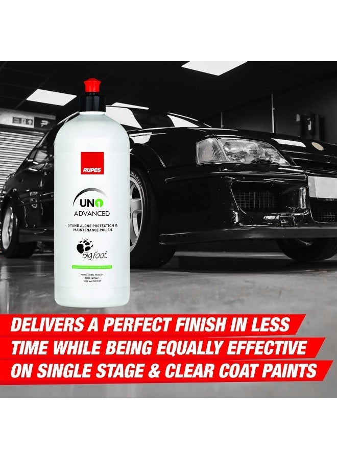 RUPES UNO Advanced Stand Alone Protection & Maintenance Polish 1 Liter BigFoot Professional Car Paint Polish Compound with Long Lasting Gloss Protection - Image 2