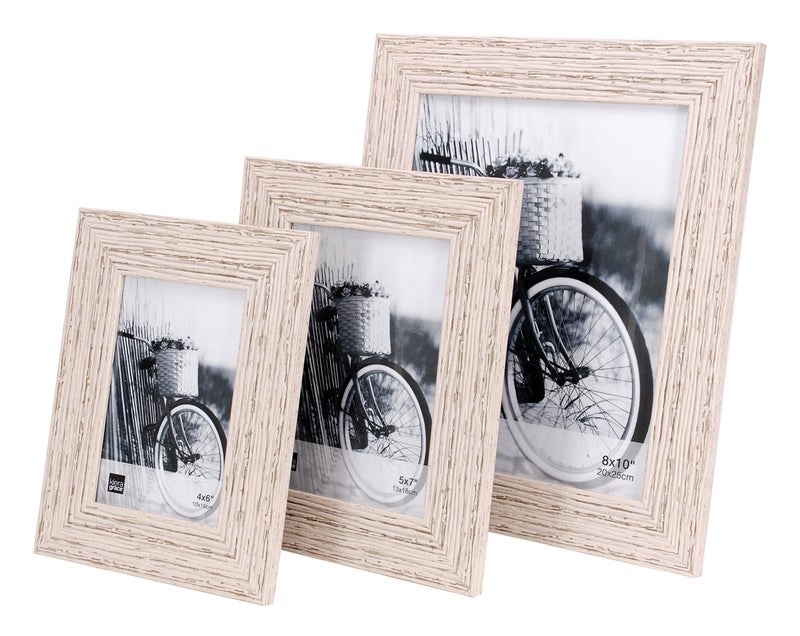 Kiera Grace Maya Weathered Beachwood Picture Frame, 8 x 10 inches, White - Image 4
