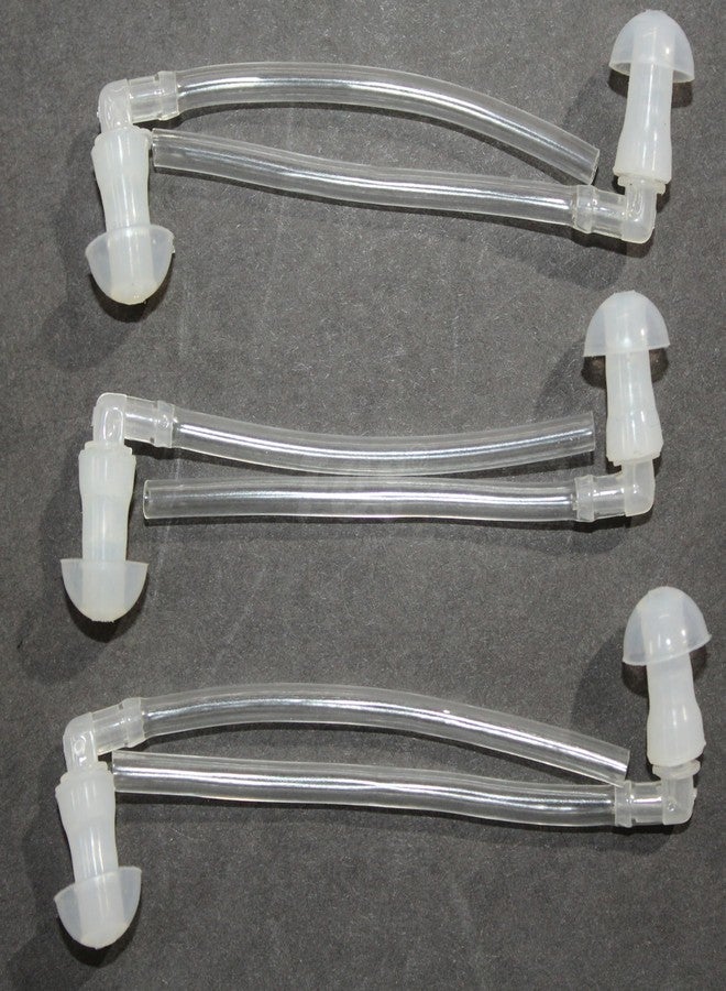 أف سي أس أغطية أذن سيليكونية لأجهزة السمع من FCS، أغطية أذن بديلة لأجهزة السمع خلف الأذن وأجهزة السمع الجيبية مع وصلات أنبوبية ومرفقية (صنع في الهند، 18 قطعة، متوسطة - 10 مم) - Image 2