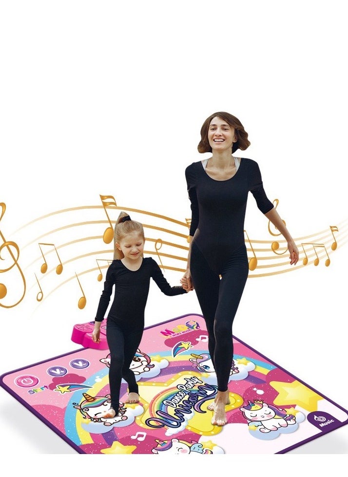 Generic Children's Music Dance Mat, Music Mat Trainer, Jumping Height Growth Fitness Mat, Game Mat Toy, Electronic Music Mat, Children's Fitness, Children's Gift  - Image 1