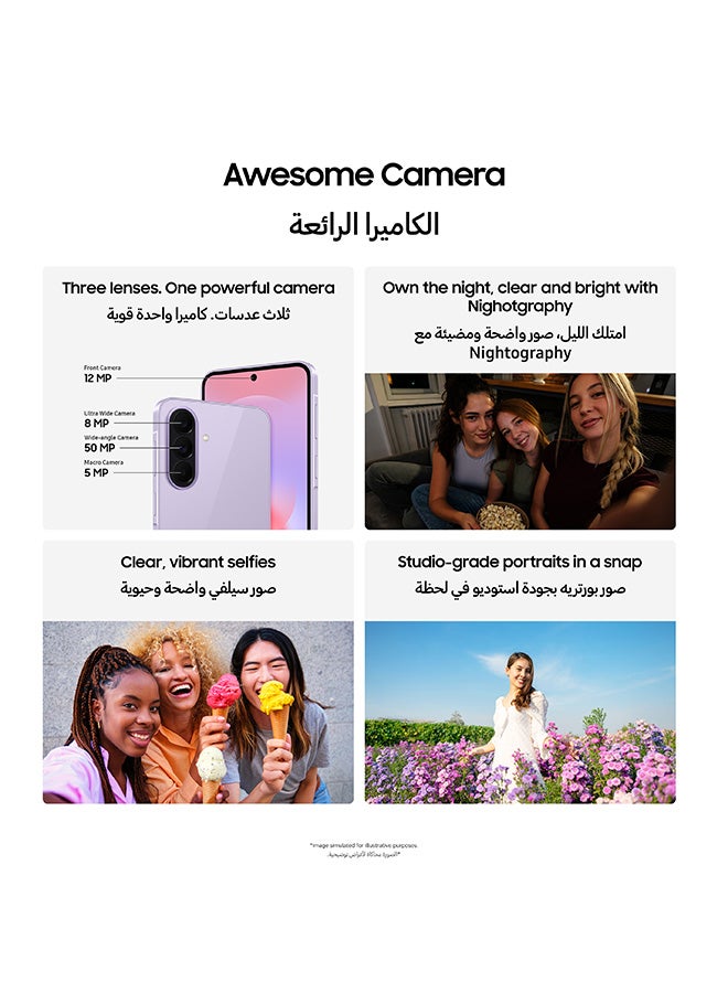 Samsung Galaxy A37 Dual SIM Awesome Lavender 6GB RAM 128GB 5G - Middle East Version - Image 5