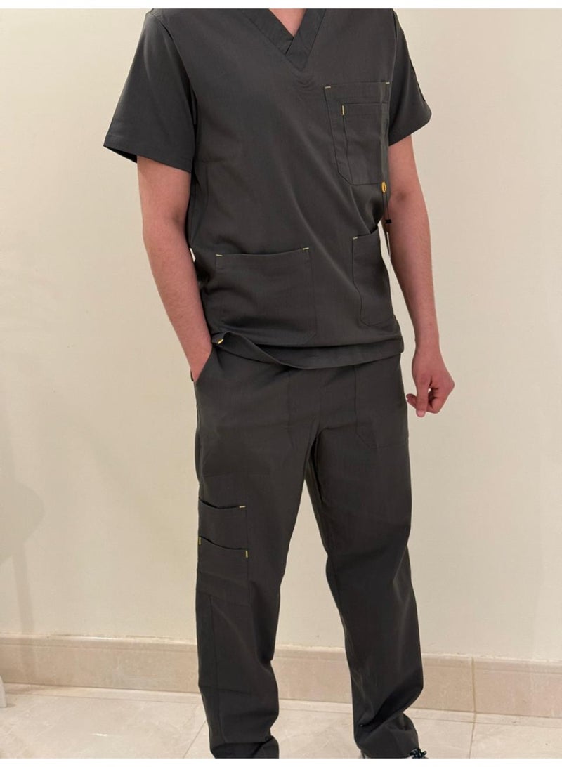 Medical Scrub Set with Comfortable Lightweight Fabric and Multiple Pockets – Suitable for Daily Use - Image 2