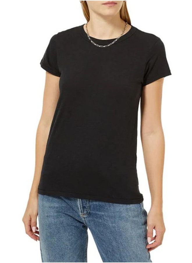 Nileton - Regular Fit Cotton T-Shirt - Black - For Women - Image 1
