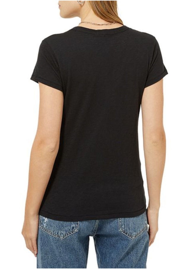 Nileton - Regular Fit Cotton T-Shirt - Black - For Women - Image 1