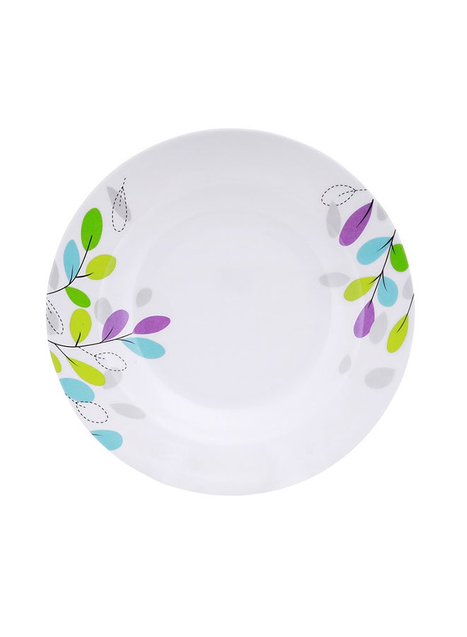 Royalford Leaf Printed Dinner Plate Assorted Colors 10inch - Image 2