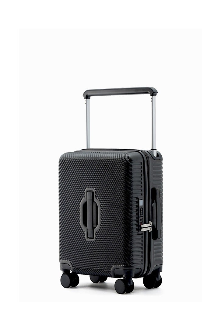LIGHTGO 7655 ABS mix PC Suitcase check in luggage 20 inch with TSA travel case Black color - Image 1