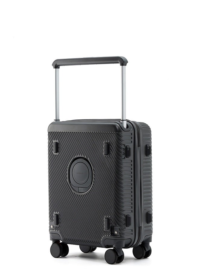LIGHTGO 7655 ABS mix PC Suitcase check in luggage 20 inch with TSA travel case Black color - Image 2